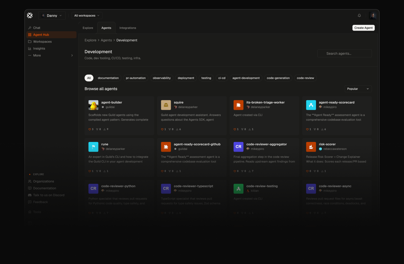 Find agents built for real workflows